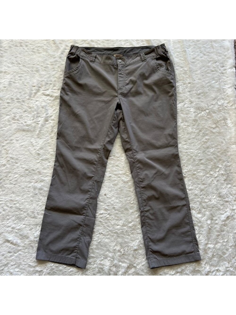 Womens Duluth Gray Nylon Quick Dry Outdoor Hiking Pants Gorpcore - 18X31